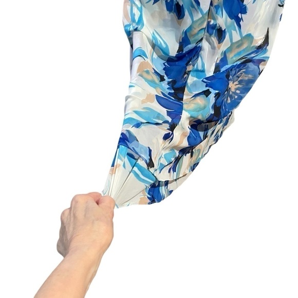 Michel Antoni Collection-VNeck-Pleated Cummerbund-V Back-Size 16W NWOT - Picture 5 of 14